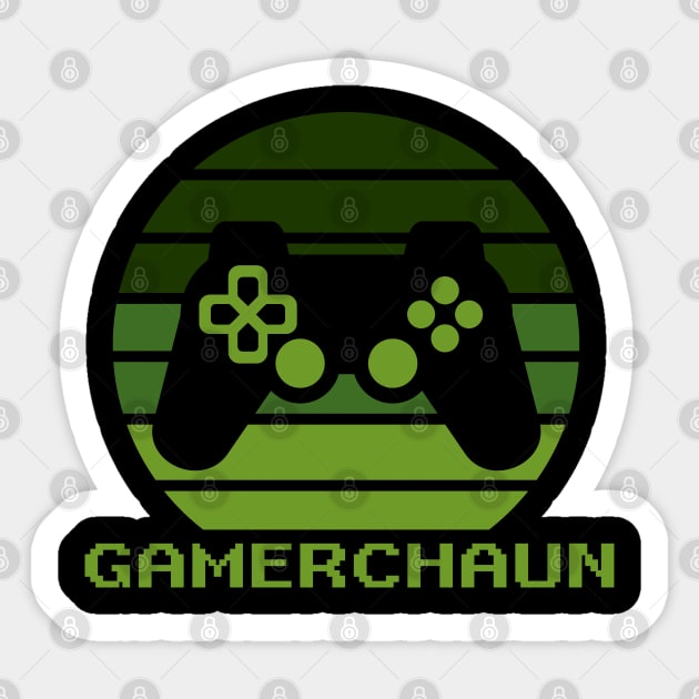 Gamerchaun Irish Gaming St Patricks Day Boys Men Gamer Gift Sticker by PsychoDynamics